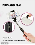 ICALL icall Selfie Sticks with Aux Wire for All Smart Phones Cable Selfie Stick - Free Delivery, Orchid White