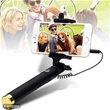 ICALL icall Selfie Sticks with Aux Wire for All Smart Phones Cable Selfie Stick - Free Delivery, Orchid White