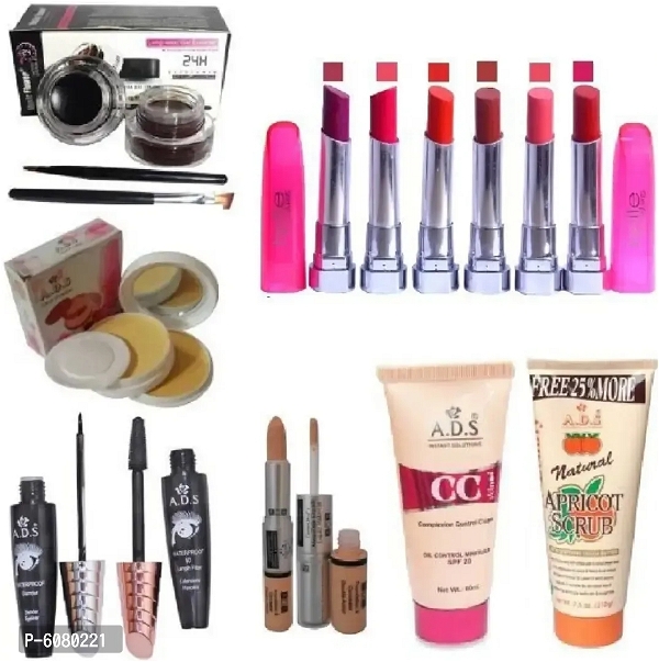 ADS Ads Special Makeup Combo Scrub and Cc Cream Gci770 (13 Items In The Set) - Free Delivery