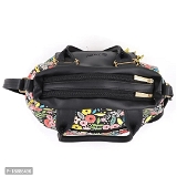 Women Fancy Leather Hand bag/ Purse - Black, Free Delivery