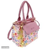 Women Fancy Leather Hand bag/ Purse - Pink Flamingo, Free Delivery