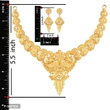 Mansiyaorange Golden Colour Choker Jwelery/jwellery/jualry Necklace Jewelry Set For Women - Free Delivery, Gold, Standard