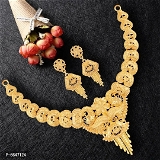 Mansiyaorange Golden Colour Choker Jwelery/jwellery/jualry Necklace Jewelry Set For Women - Free Delivery, Gold, Standard