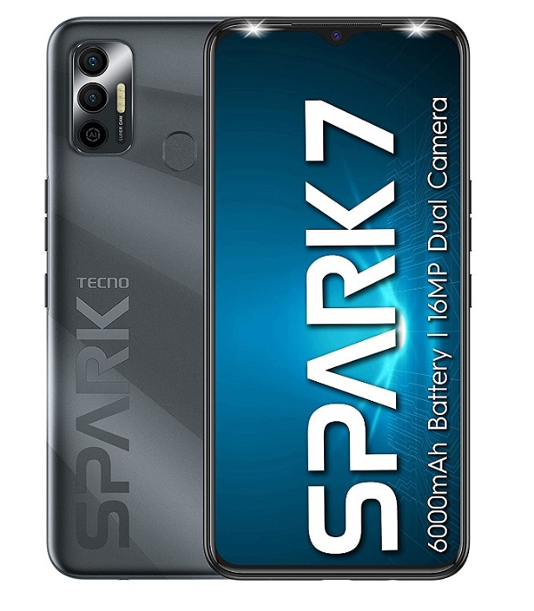 Tecno Spark 7 (Magnet Black, 32 GB)  (2 GB RAM) - magnet black, 2GB-32GB