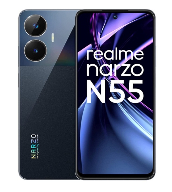 realme Narzo N55 (Prime black, 64 GB)  (4 GB RAM) - prime black, 4GB-64GB