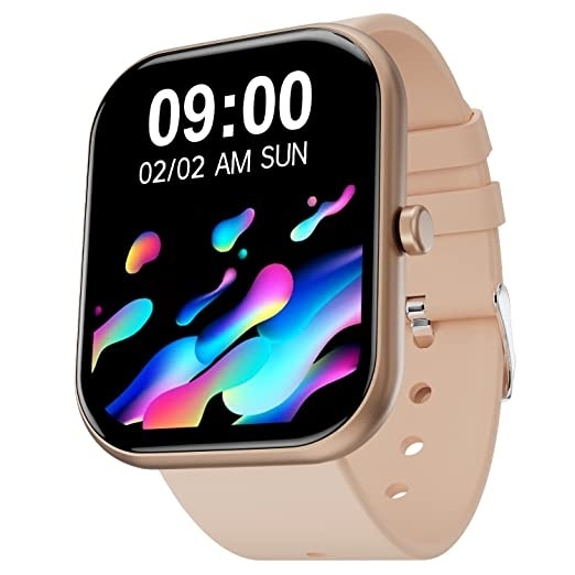 Fire-Boltt Dazzle 1.83" Smartwatch Full Touch Largest Borderless Display & 60 Sports Mode - BEIGE, 1.83