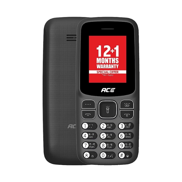 Itel Ace 2 Black keypad Mobile Phone - Black