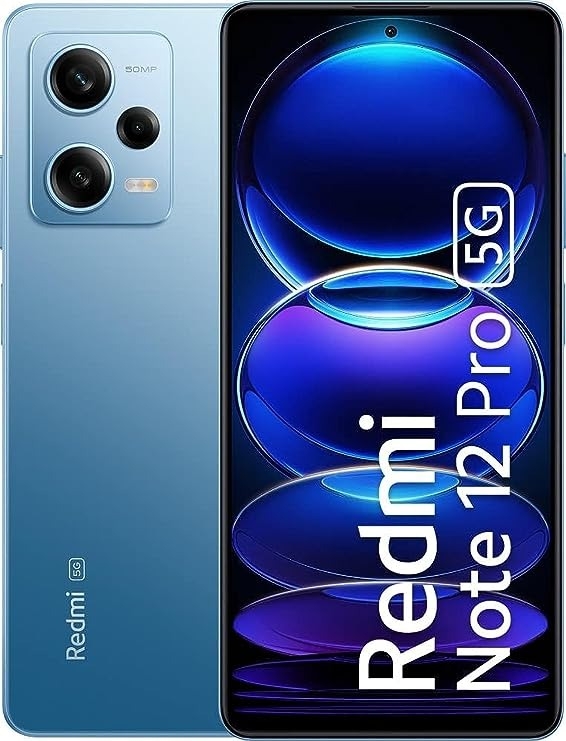 REDMI Note 12 Pro 5G (Glacier Blue, 128 GB)  (8 GB RAM) - Glacier Blue, 8GB-128GB