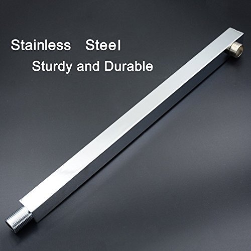 RSI Stainless Steel Shower Arm Square with Wall Flange/shower rod (heavy) 