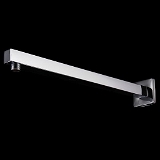 RSI Stainless Steel Shower Arm Square with Wall Flange/shower rod (heavy)  - 15 inch, square