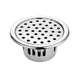 Vincent ® 5 inch (without Hole) Anti- insect & Cockroach and rats Jali/Trap Floor Drain with 304-Grade Stainless Steel (Silver) Suitable For 4 & 5 Ich PVC Pipe - 5 inch without hole