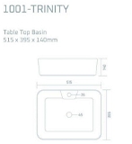 solitare 1001 trinity Table Top Basin