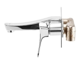 CERA®  wall mounted single lever basin mixer consisting of exposed part and concealed part exposed part with cocealed part f1015473,f4065101
