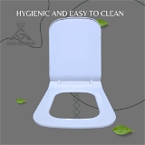 Astia Premium Toilet Seat Cover - Soft, Hygienic, and Universal Fit Enhance Your Bathroom Comfort - 26x42x2, white, U shaped