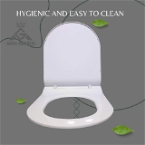 Astia Premium Toilet Seat Cover - Soft, Hygienic, and Universal Fit, Enhance Your Bathroom Comfort - 36x42x1.5, white, u shaped