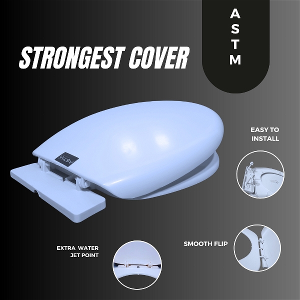 astia Ultimate Toilet Seat Cover: Strong, Soft, Hygienic, and Universally-Fitting - 36x37x2, White, u-shaped