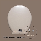 astia Ultimate Toilet Seat Cover: Strong, Soft, Hygienic, and Universally-Fitting - 36x37x2, Cream, u-shped