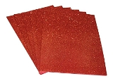Glitter Foam Sheets A4 Red Colour - 3pc