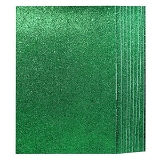 Glitter Foam Sheets A4 Green Colour  - 3pc