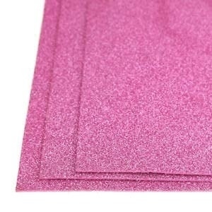 Glitter Foam Sheets A4 Light Pink Colour - 3pc