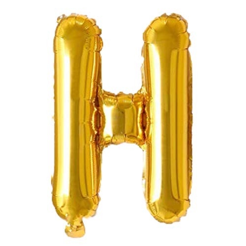 Foil Balloon Alphabets (A-Z )Gold-16 Inch - H