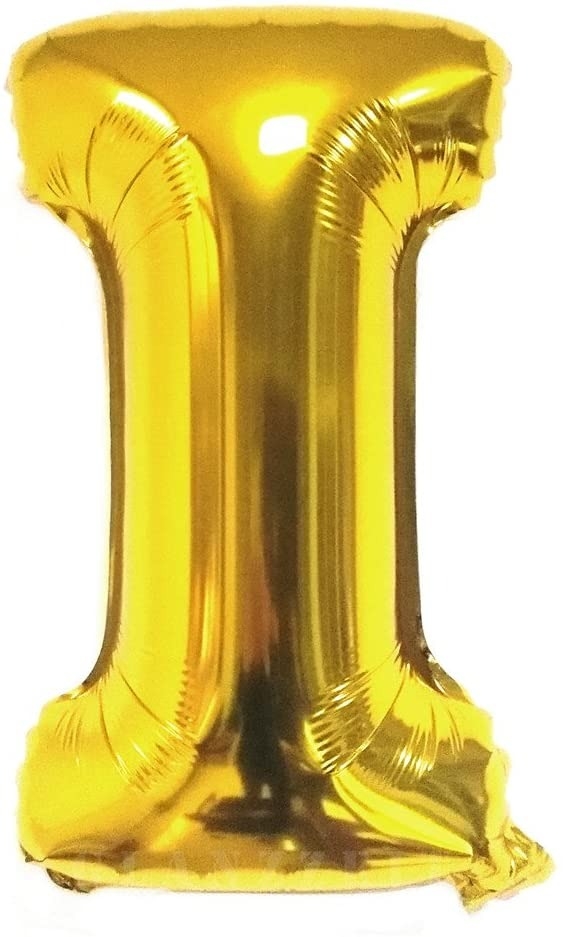 Foil Balloon Alphabets (A-Z )Gold-16 Inch - I
