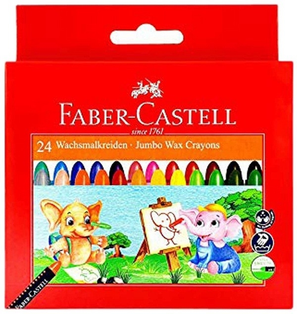 Faber-Castell Jumbo Wax Crayons - 24 Shades - 1PC