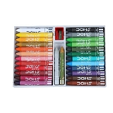 Doms Jumbo Wax Crayons- 24 Shades, Multicolor - 1PC