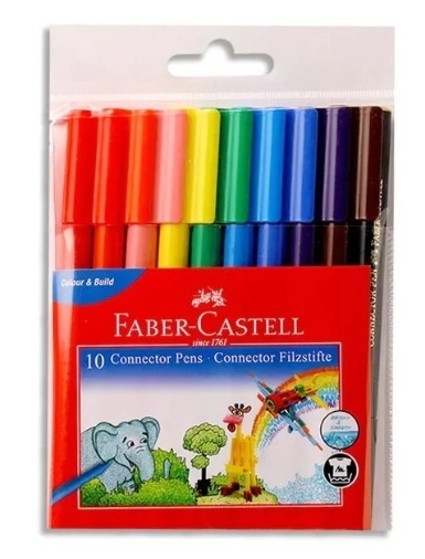 Faber-Castell 10 Connector Sketch Pens Sets - 2PC