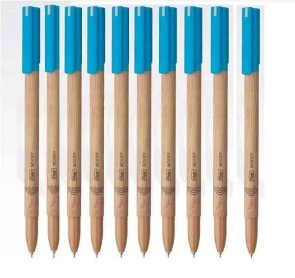 FLAIR Woody Ball Pen - BLUE, 1PC
