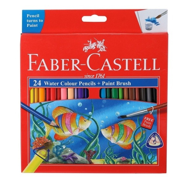 Faber-Castell Water Color Pencils Pack Of 24 (Assorted)