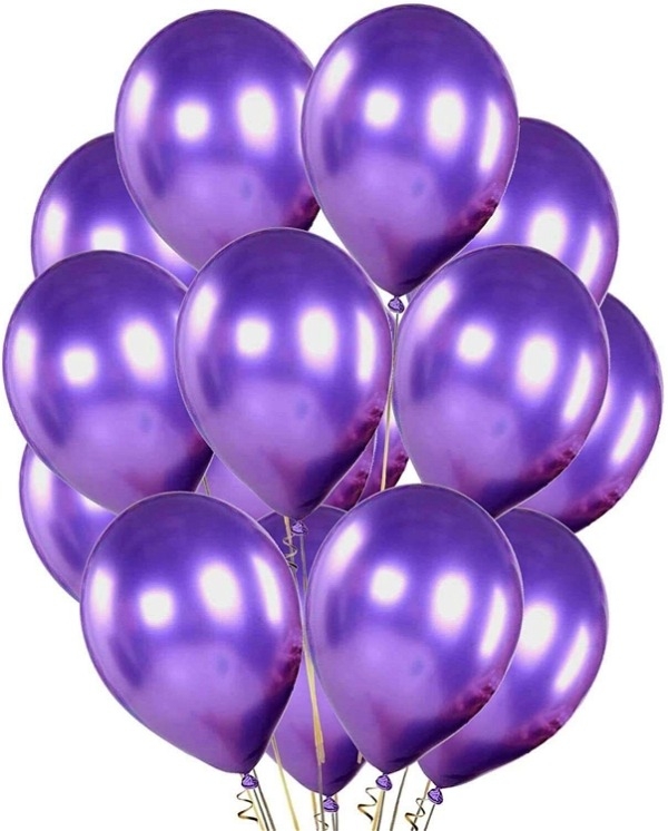 Purple Metallic Balloons Approx. 35pc