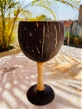 DVAI Coconut Shell Wine Glass - 250 Ml, Bronzetone, 10-15 Working Days