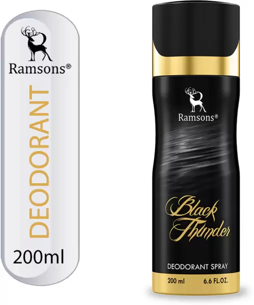 RAMSONS Black Thunder Deodorant Spray - For Men  (200 ml)