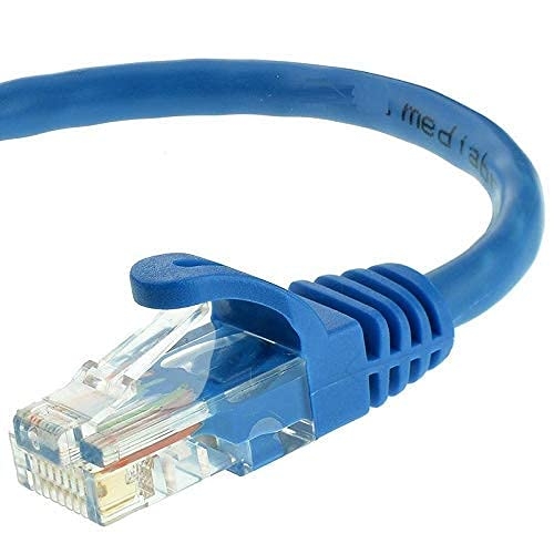 1.5 Meters / 5 Feet - RJ45 CAT 6 Ethernet Patch/LAN Cable for Router Modem Computer Laptop - Blue/Random Color