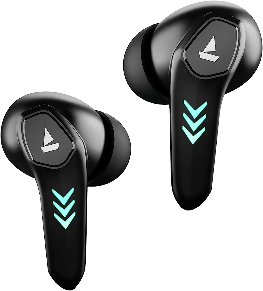 boAt Airdopes 190 True Wireless in Ear Earbuds with Beast Mode(50ms) for Gaming, 40H Playtime, Breathing LEDs, Signature Sound, Quad Mics Enx Tech, ASAP Charge & BT v5.3 - Black
