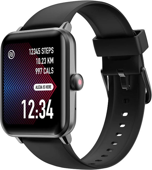 Noise ColorFit Pro 3 Assist Smart Watch with Alexa Built-in, 24*7 Spo2 Monitoring, 1.55" HD TruView Display, Stress, Sleep, Heart Rate Tracking - Black