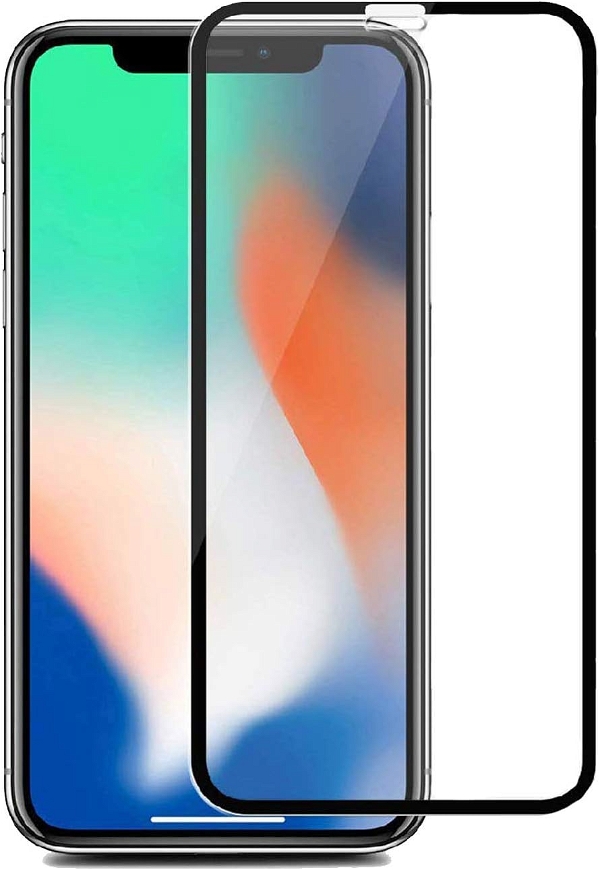 iPhone X/Xs Tempered Glass | Screen Protector Full HD Quality Tempered Glass Anti-Scratch Edge to Edge Coverage with Easy Installation Kit (Black) 