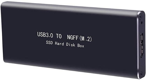 M.2 SSD USB3.0 Enclosure, NGFF Portable USB 3.0 Case, External M.2 SSD Reader, M.2 B-Key and B&M Key Solid State Drive Adapter Converter as External Hard Drive