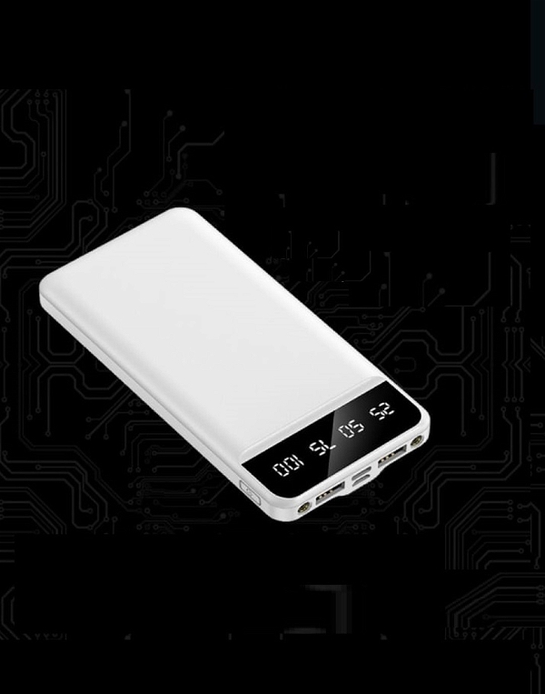 Power Bank 10000 mAh Best Qaulity Fast Charging 20w Lithium Polymer  - White