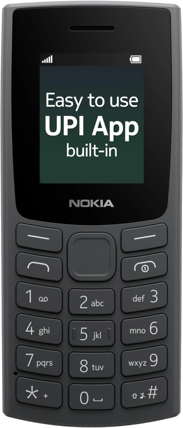 Nokia All-New 105 Dual Sim Keypad Phone with Built-in UPI Payments, Long-Lasting Battery, Wireless FM Radio - Green