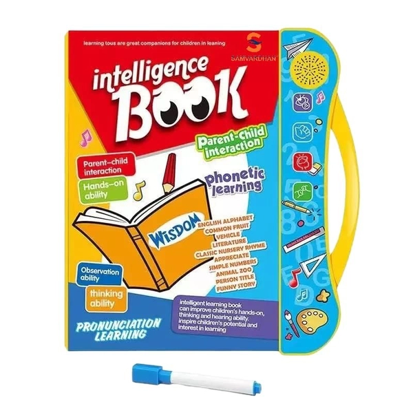 Interactive Children Book -Musical English Educational Toy Phonetic Learning Book for 3 + Year Kids, Boys, Toddlers 