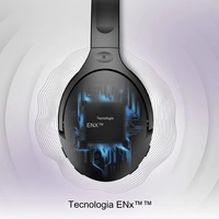 boAt Rockerz 551ANC Bluetooth Hybrid Active Noise Cancellation Over Ear Headphones with Up to 100H Playtime - Black