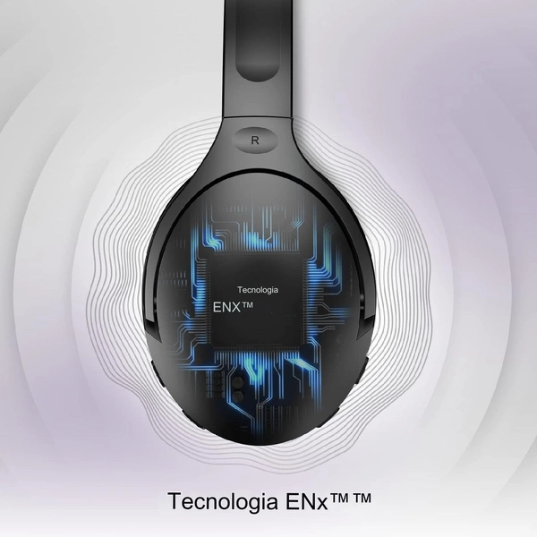boAt Rockerz 551ANC Bluetooth Hybrid Active Noise Cancellation Over Ear Headphones with Up to 100H Playtime - Black