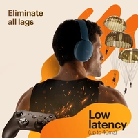Noise Two Wireless On Ear Headphones with 50 Hours Playtime, Low Latency - Radiance Blue