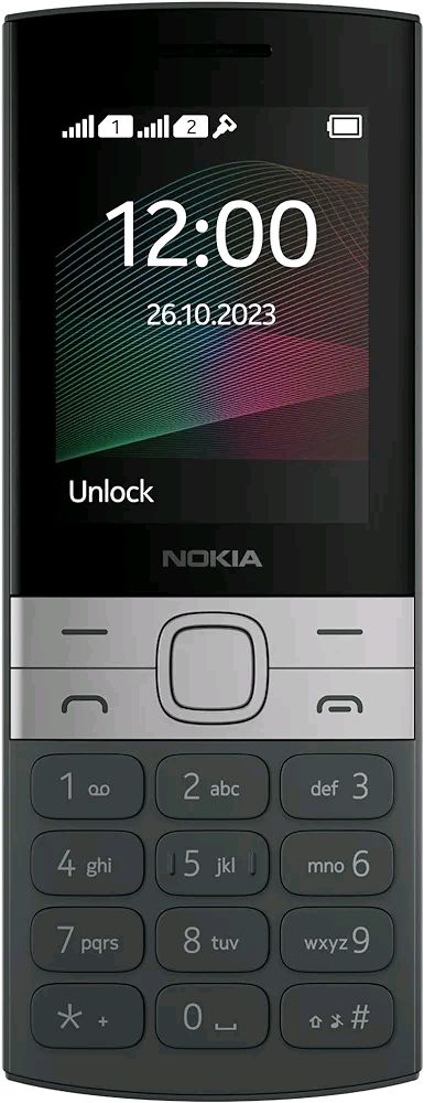 Nokia 150 Dual SIM Premium Keypad Phone | Rear Camera, Long Lasting Battery Life, Wireless FM Radio & MP3 Player and All-New Modern Premium Design - Black