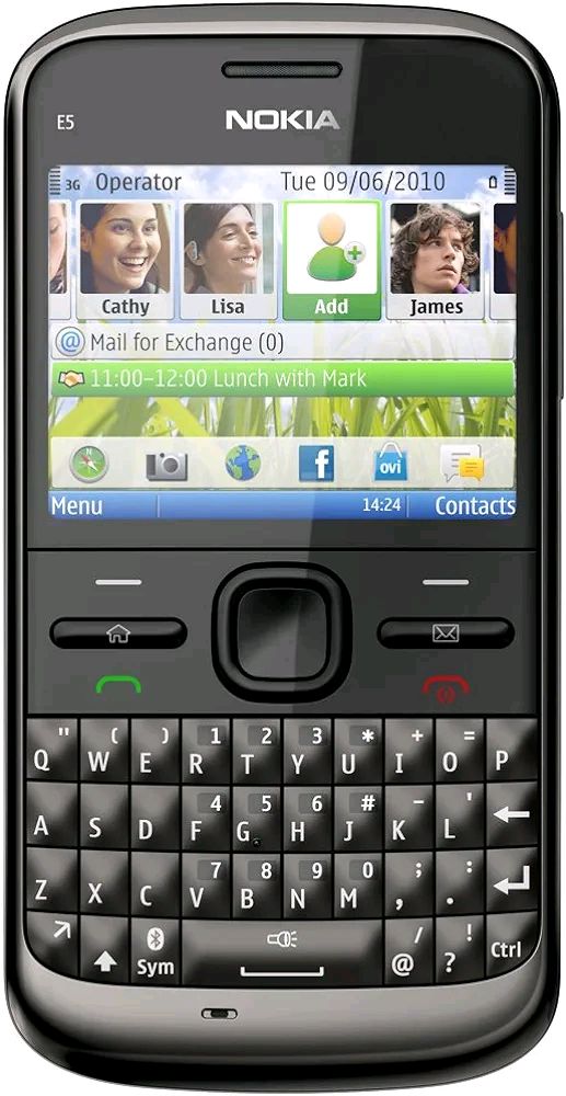 Nokia E5 Just Like New Refurbished Under Seller 1 Month Warranty  - Black