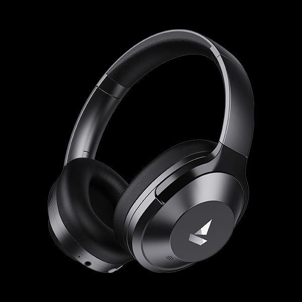 boAt Nirvana 751 ANC Hybrid Active Noise Cancelling Bluetooth Wireless Over Ear Headphones with Up to 65H Playtime, ASAP Charge, Ambient Sound Mode, Immersive Sound Open Box 3 Months Warranty  - Black