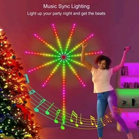 Smart Firework LED Light for Bedroom Decoration,LED Strip Lights with Remote App Control, Music Sound Sync Light for Home Room Wall Decor, Christmas, Party