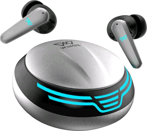 Refurbished Wings Phantom 450 Made in India Wireless Earbuds  - Black